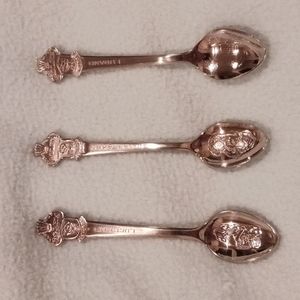 Vintage lot of 3 ROLEX BUCHERER of Switzerland Spoons Collection